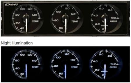DEFI DIN Gauges - White Pointer-White marks DEFI DIN Gauges - White Pointer-White marks