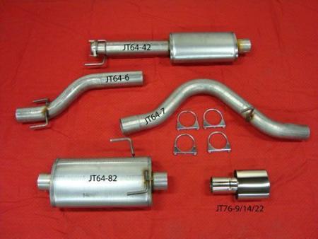 JT Sport Cat back Exhaust with 2 silencers SAAB 9‑5 2.0 2.3 2004-2009